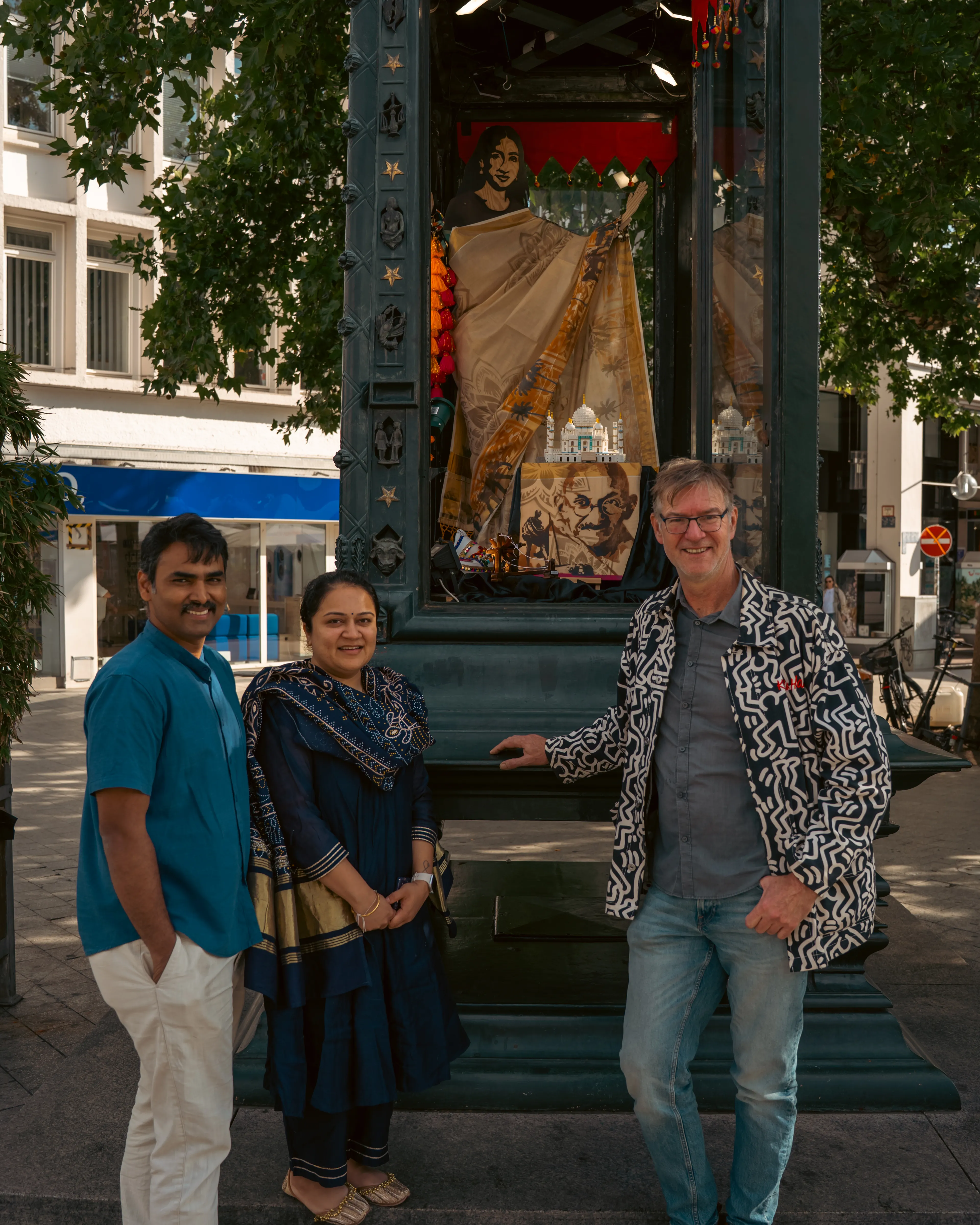 Sari Art Gandhi Exhibition @ India Days