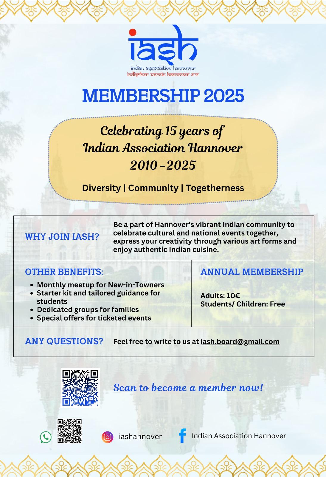 IASH Membership 2025 Form
